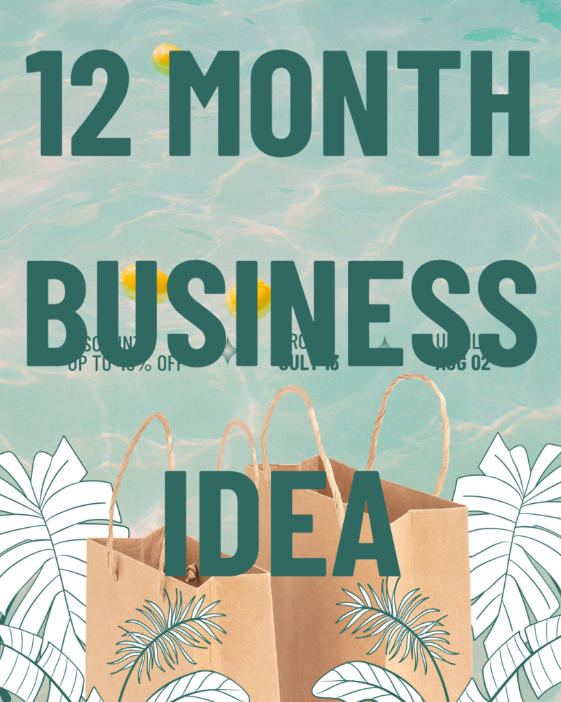 12 month business idea